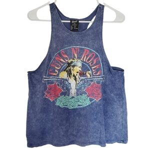 1471 * Bravado Guns n' Roses Graphic Tank Blue Size L